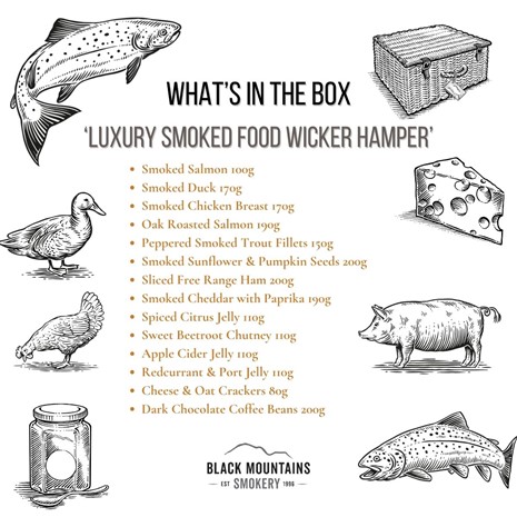 Luxury Smoked Wicker Hamper Luxury Smoked Wicker Hamper